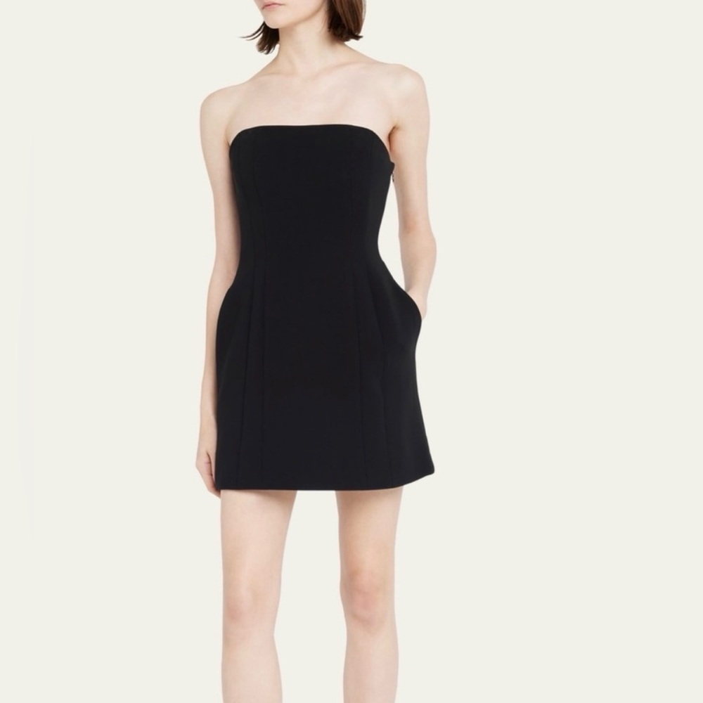 A.L.C. Elsie Strapless Black Mini Dress Size 2